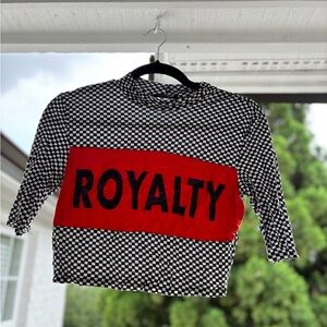 Fashion Nova Red and Black Long Sleeve Tees